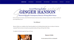 Desktop Screenshot of gingerhanson.com