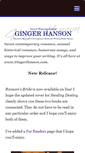 Mobile Screenshot of gingerhanson.com