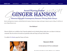 Tablet Screenshot of gingerhanson.com